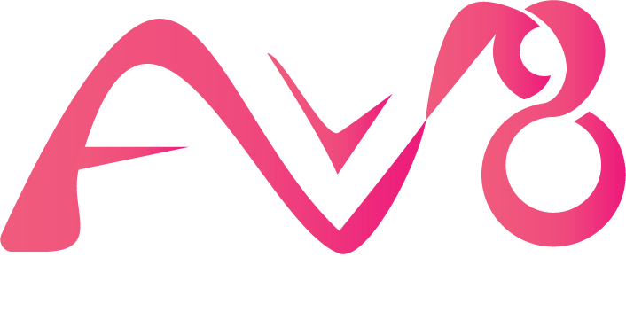 av8 logo white productions